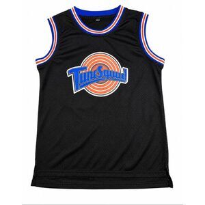 Space Jam Tune Squad Kids Basketball Jersey Tank Black LeBron James adult S